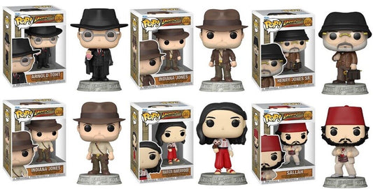INDIANA JONES #1350-1355 - FUNKO POP!-SET OF 6