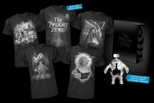 TWILIGHT ZONE: 5 SHIRTS & 4" INVADER FIGURE - FRIGHT RAGS-2015-SIZE-2XL