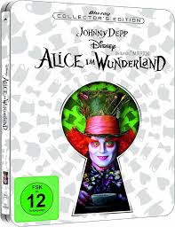 ALICE IN WONDERLAND (MOVIE)  - BLU-2010-JOHNNY DEPP-STEELBOOK