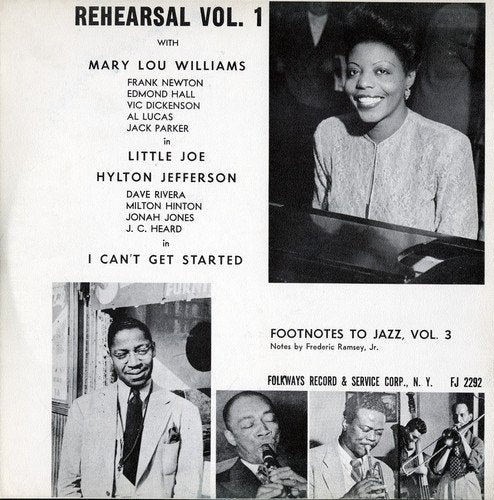 MARY LOU WILLIAMS - FOOTNOTES TO JAZZ, VOL. 3: JAZZ REHEARSAL, I (CD)