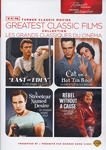 TCM GREATEST CLASSIC FILMS COLLECTION: ROMANTIC DRAMAS (EAST OF EDEN / CAT ON A HOT TIN ROOF / A STREETCAR NAMED DESIRE / REBEL WITHOUT A CAUSE) (BILINGUAL)