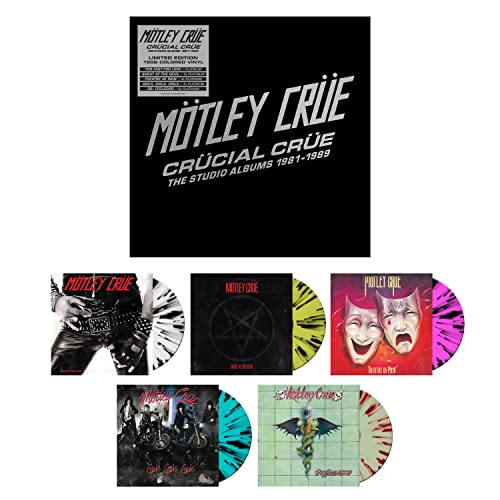 MOTLEY CRUE - CRUCIAL CRUE - THE STUDIO ALBUMS 1981 - 1989 (LIMITED EDITION LP BOX)