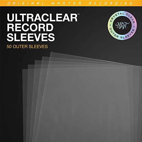 VINYL RECORD SLEEVES MOBILE FIDELITY ARCHIVAL ULTRACLEAR RECORD OUTER SLEEVES PACK OF 50