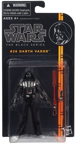 STAR WARS: DARTH VADER - 3.75"-BLACK SERIES #26-DAMAGED BOX