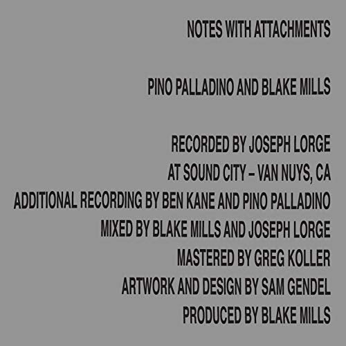 PINO PALLADINO, BLAKE MILLS - NOTES WITH ATTACHMENTS (CD)
