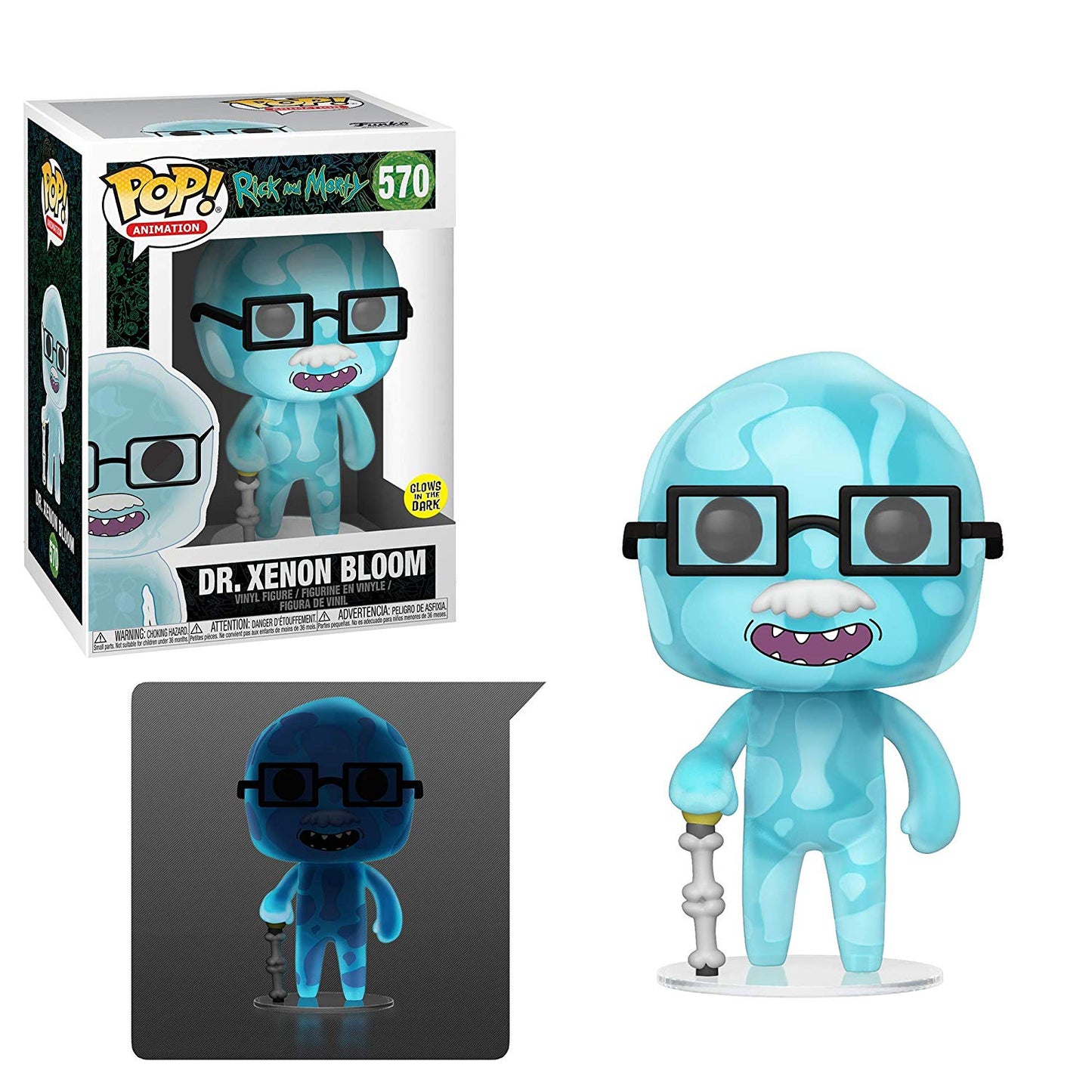 Rick & Morty: Dr. Xenon Bloom (Glow in the Dark) #570 Funko Pop!
