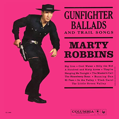 MARTY ROBBINS - SINGS GUNFIGHTER BALLADS AND TRAIL SONGS (CLEAR WITH BLACK "GUNSMOKE" SWIRL VINYL)