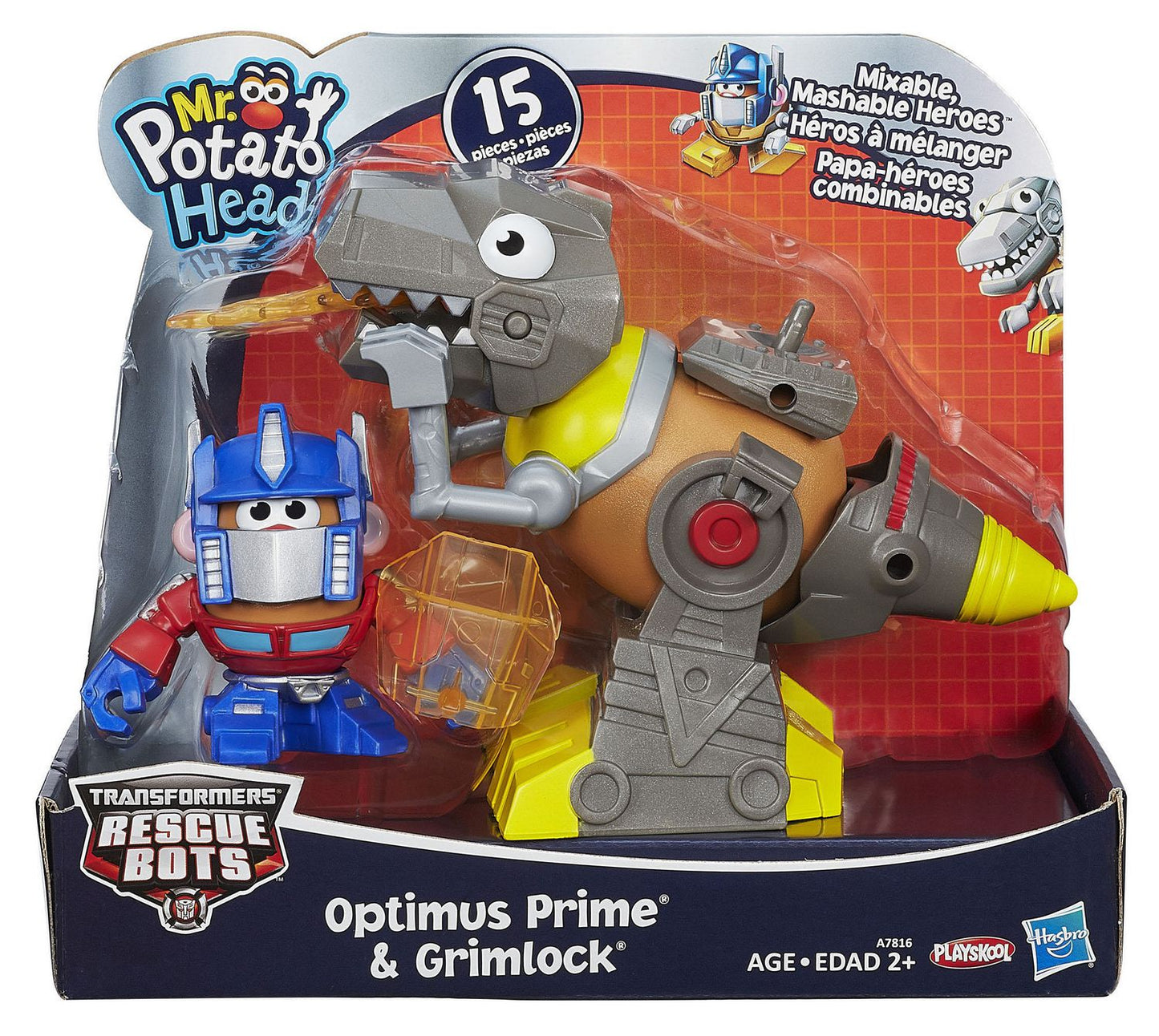 MR. POTATO HEAD: OPTIMUS PRIME & GRIMLOCK - HASBRO-TRANSFORMERS