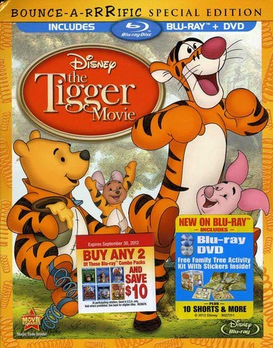 THE TIGGER MOVIE: BOUNCE-A-RRRIFIC SPECIAL EDITION (BLU-RAY COMBO PACK + IN-PACKED FAMILY TREE ACTIVITY POSTER WITH STICKERS) [BLU-RAY + DVD]