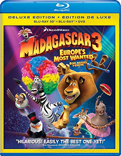 MADAGASCAR 3: EUROPE'S MOST WANTED [BLU-RAY 3D + BLU-RAY + DVD + DIGITAL COPY] (BILINGUAL)
