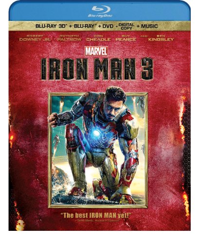 IRON MAN 3 [BLU-RAY 3D + BLU-RAY + DVD + DIGITAL COPY + MUSIC] (BILINGUAL)