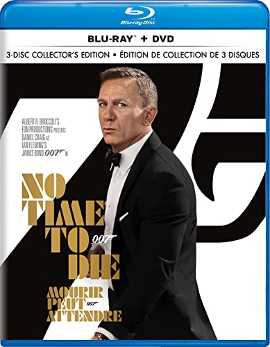 NO TIME TO DIE (2021) - 3-DISC COLLECTOR'S EDITION BLU-RAY + DVD