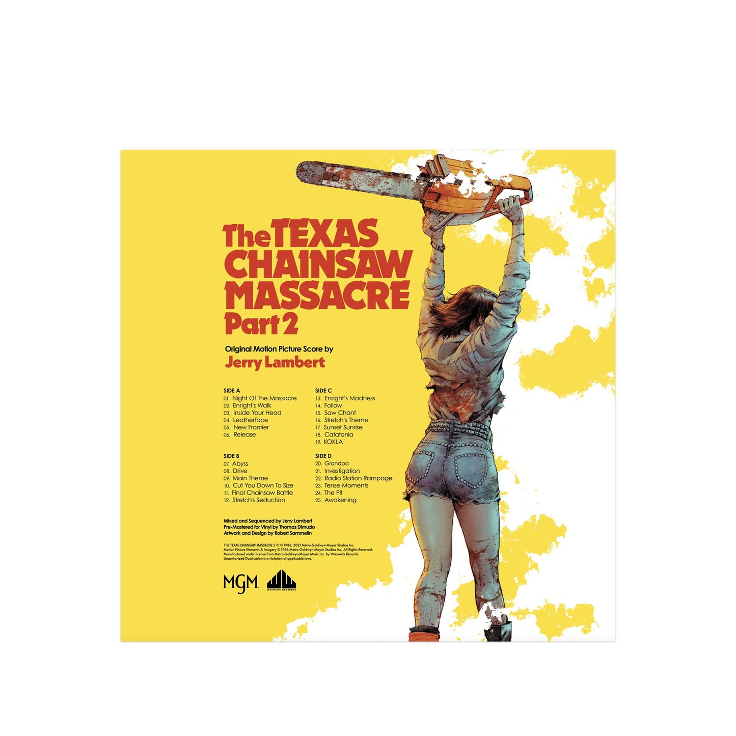 JERRY LAMBERT - TEXAS CHAINSAW MASSACRE 2 OST (180G/CHAINSAW BLADE/BLOOD VINYL)