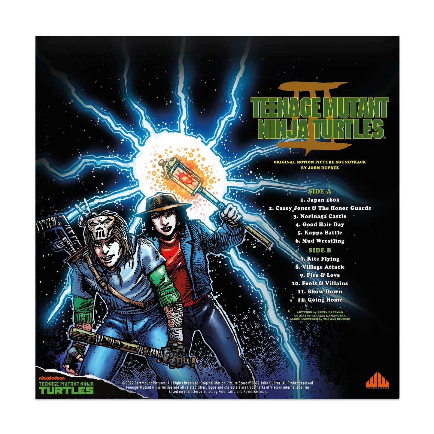 John Du Prez - Teenage Mutant Ninja Turtles III OST (Green/White/Gold Time Scepter Vinyl)