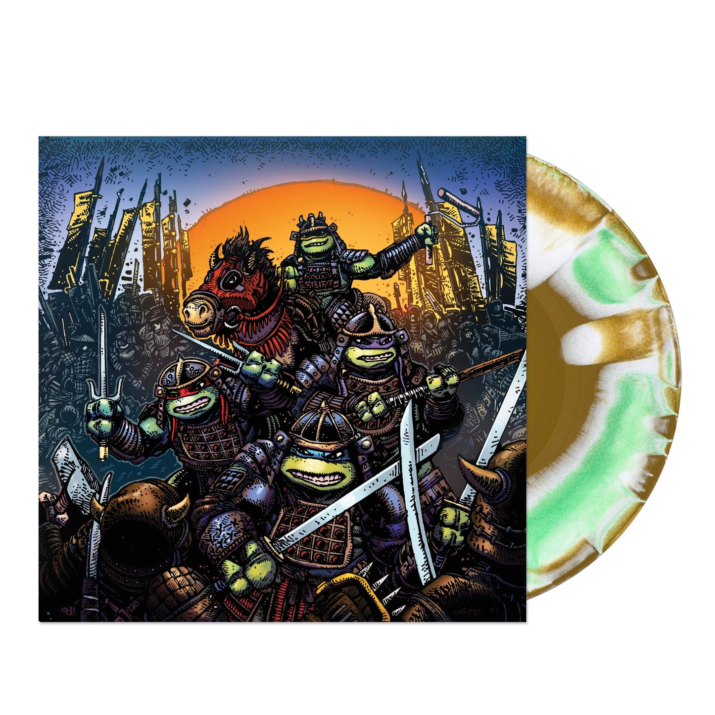 John Du Prez - Teenage Mutant Ninja Turtles III OST (Green/White/Gold Time Scepter Vinyl)