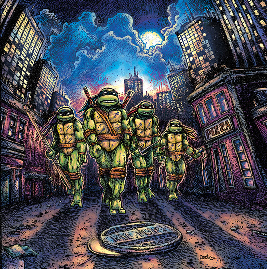 John Du Prez - Teenage Mutant Ninja Turtles (1990s) OST (Green/Yellow Turtle Mask Splatter Vinyl)