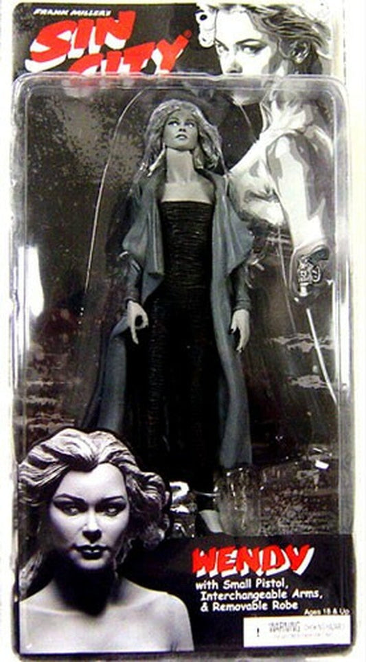 SIN CITY: WENDY FIGURE - REEL TOYS-BLACK & WHITE EDITION