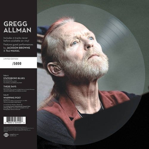 ALLMAN, GREGG - LIVE (10" PICTURE DISC VINYL)