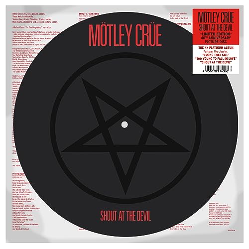 MOTLEY CRUE - SHOUT AT THE DEVIL (LIMITED EDITION PICTURE DISC) (VINYL)