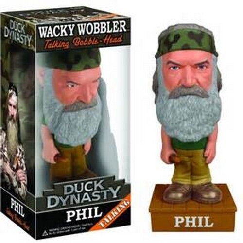 DUCK DYNASTY: PHIL (BOBBLE-HEAD) - WACKY WOBBLER